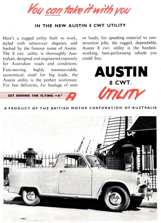 1958 Austin 8 CWT Utility BMC